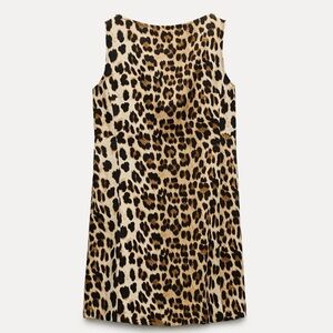 Zara Animal Print Dress Size Large